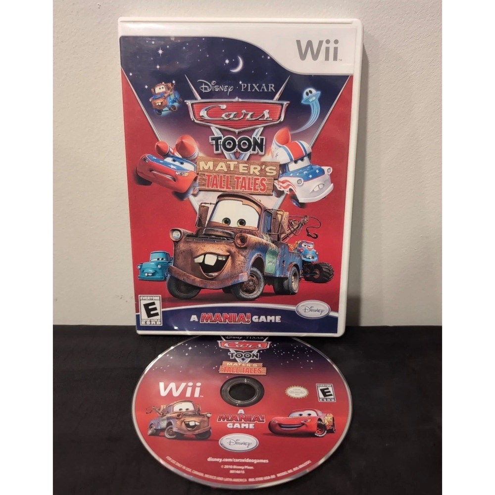 Disney Pixar Cars‎ Toon Mater's Tall Tales Nintendo Wii Game Mania! RVL-ST7E-USA